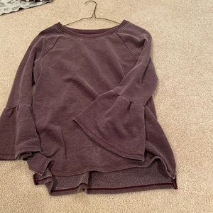 Aerie xs purple sweatshirt material